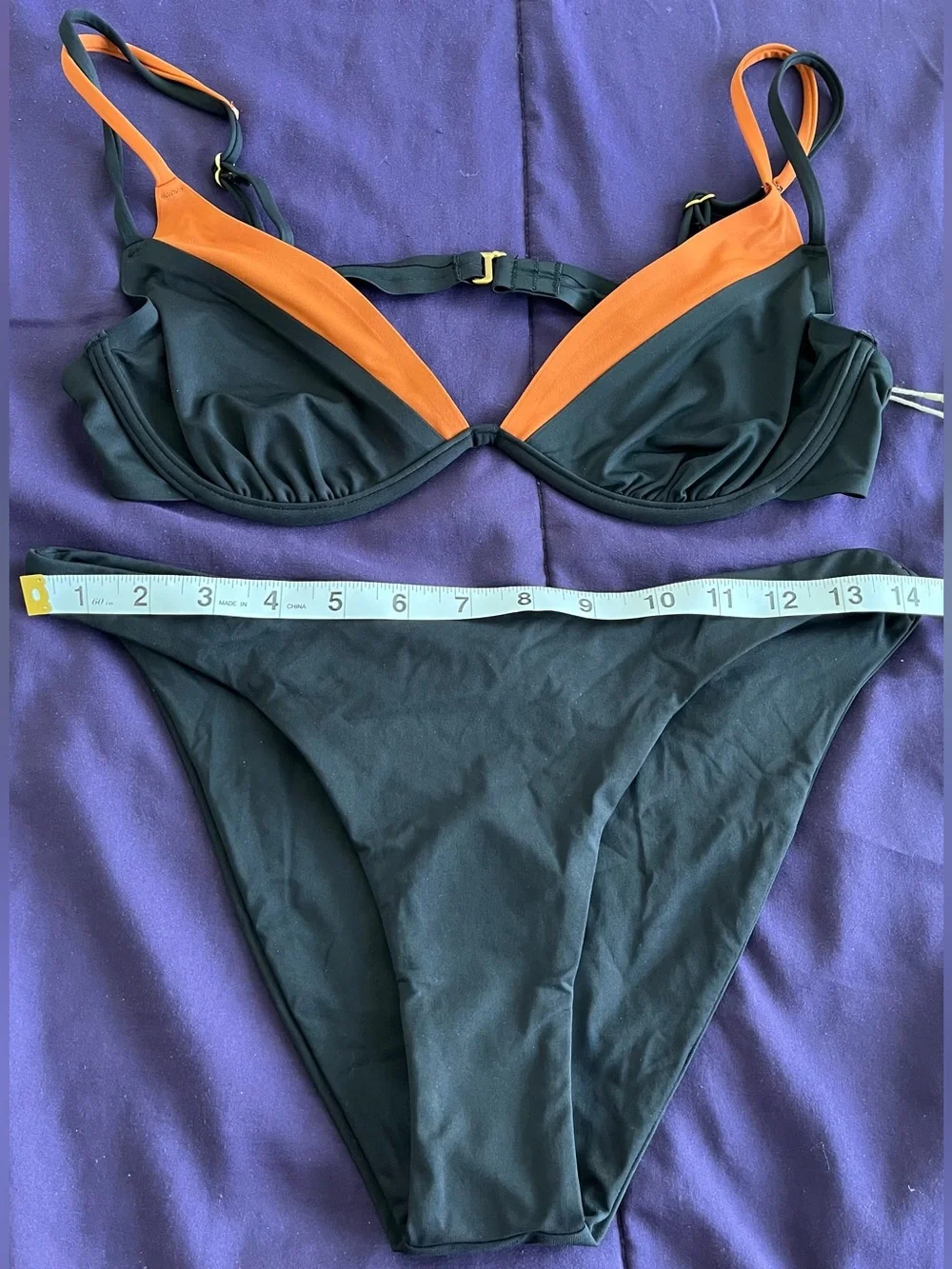 L*Space Bikini Set Fused Zendaya Top & Camacho Bottom Large Boho Resortwear